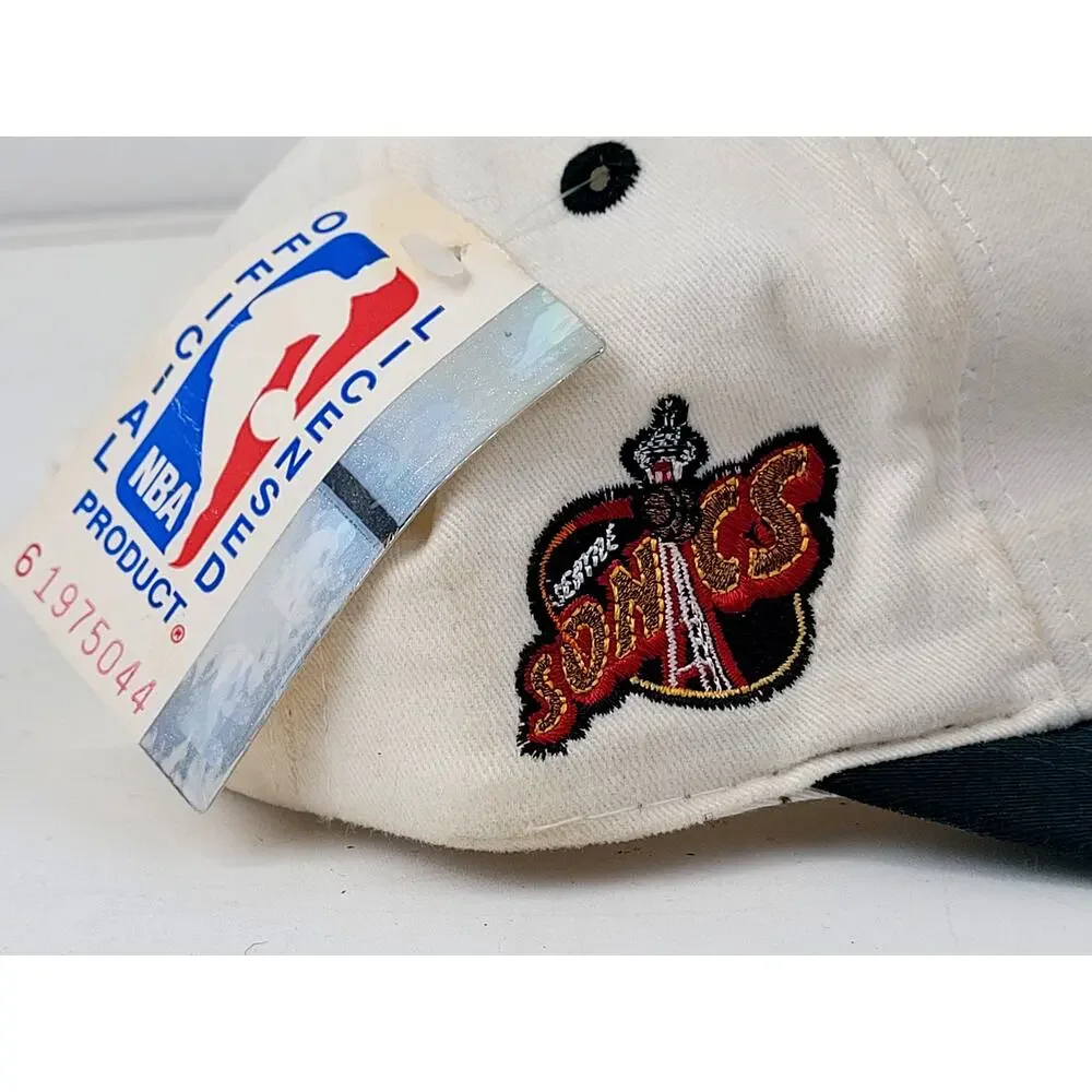 Vintage 1990s Seattle Sonics Snapback Hat Signed by Gary Payton NWT - Picture 2 of 12